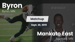 Matchup: Byron  vs. Mankato East  2019