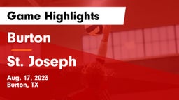 Burton  vs St. Joseph  Game Highlights - Aug. 17, 2023