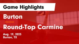 Burton  vs Round-Top Carmine Game Highlights - Aug. 19, 2023
