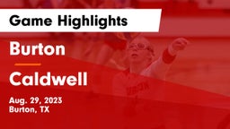 Burton  vs Caldwell  Game Highlights - Aug. 29, 2023