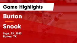 Burton  vs Snook  Game Highlights - Sept. 29, 2023