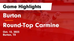 Burton  vs Round-Top Carmine Game Highlights - Oct. 13, 2023