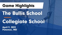 The Bullis School vs Collegiate School Game Highlights - April 9, 2022