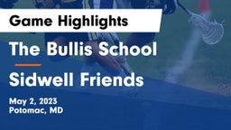 The Bullis School vs Sidwell Friends  Game Highlights - May 2, 2023