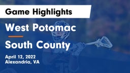 West Potomac  vs South County  Game Highlights - April 12, 2022