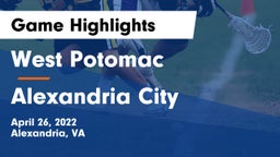 West Potomac  vs Alexandria City  Game Highlights - April 26, 2022