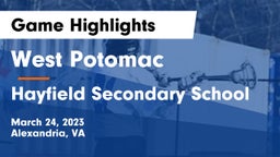 West Potomac  vs Hayfield Secondary School Game Highlights - March 24, 2023