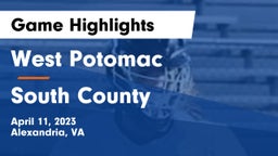West Potomac  vs South County  Game Highlights - April 11, 2023