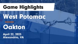 West Potomac  vs Oakton  Game Highlights - April 22, 2023