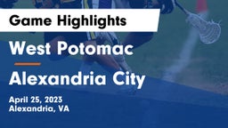 West Potomac  vs Alexandria City  Game Highlights - April 25, 2023