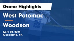 West Potomac  vs Woodson  Game Highlights - April 30, 2024
