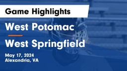 West Potomac  vs West Springfield  Game Highlights - May 17, 2024