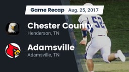 Recap: Chester County  vs. Adamsville  2017