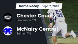 Recap: Chester County  vs. McNairy Central  2018