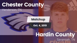 Matchup: Chester County High vs. Hardin County  2019