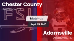 Matchup: Chester County High vs. Adamsville  2020