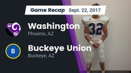 Recap: Washington  vs. Buckeye Union  2017