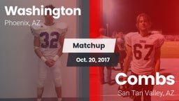 Matchup: Washington High Scho vs. Combs  2017