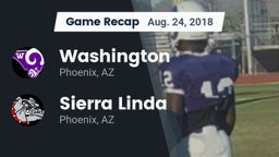 Recap: Washington  vs. Sierra Linda  2018