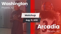 Matchup: Washington High Scho vs. Arcadia  2018