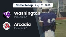 Recap: Washington  vs. Arcadia  2018
