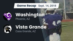 Recap: Washington  vs. Vista Grande  2018