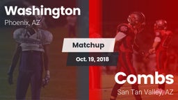 Matchup: Washington High Scho vs. Combs  2018