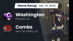 Recap: Washington  vs. Combs  2018