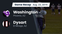 Recap: Washington  vs. Dysart  2019