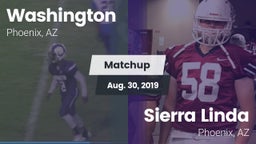 Matchup: Washington High Scho vs. Sierra Linda  2019