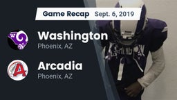 Recap: Washington  vs. Arcadia  2019