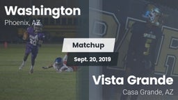Matchup: Washington High Scho vs. Vista Grande  2019