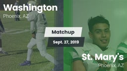 Matchup: Washington High Scho vs. St. Mary's  2019