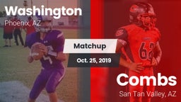 Matchup: Washington High Scho vs. Combs  2019