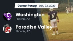 Recap: Washington  vs. Paradise Valley  2020