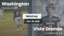 Matchup: Washington High Scho vs. Vista Grande  2020