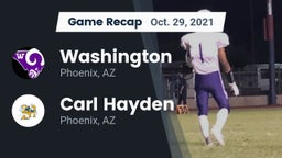Recap: Washington  vs. Carl Hayden  2021