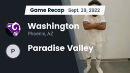 Recap: Washington  vs. Paradise Valley 2022
