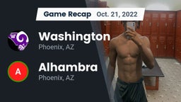 Recap: Washington  vs. Alhambra  2022