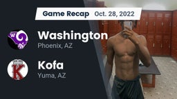 Recap: Washington  vs. Kofa  2022