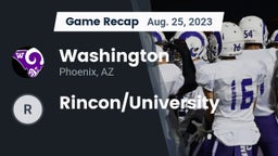 Recap: Washington  vs. Rincon/University 2023