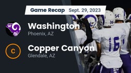 Recap: Washington  vs. Copper Canyon  2023
