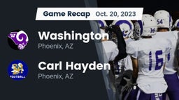 Recap: Washington  vs. Carl Hayden  2023