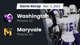 Recap: Washington  vs. Maryvale  2023