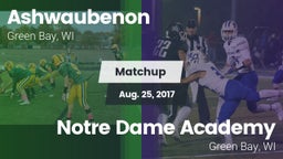 Matchup: Ashwaubenon High Sch vs. Notre Dame Academy 2017