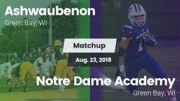 Matchup: Ashwaubenon High Sch vs. Notre Dame Academy 2018