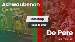 Matchup: Ashwaubenon vs. De Pere  2020