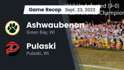 Recap: Ashwaubenon  vs. Pulaski  2022