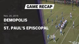 Recap: Demopolis  vs. St. Paul's 2015