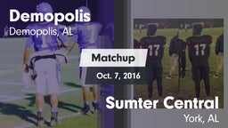 Matchup: Demopolis High vs. Sumter Central  2016
